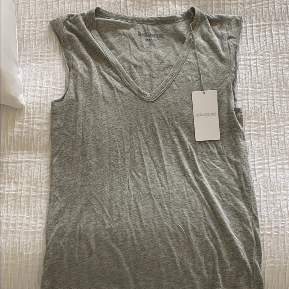 ZADIG & VOLTAIRE BROOKLYN RHINESTONE SPI T-SHIRT